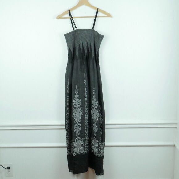Lapis Dress Sheer Mesh Floral Woodland Fairy Grunge Y2K Whimsigoth Ethereal Boho - Picture 1 of 7